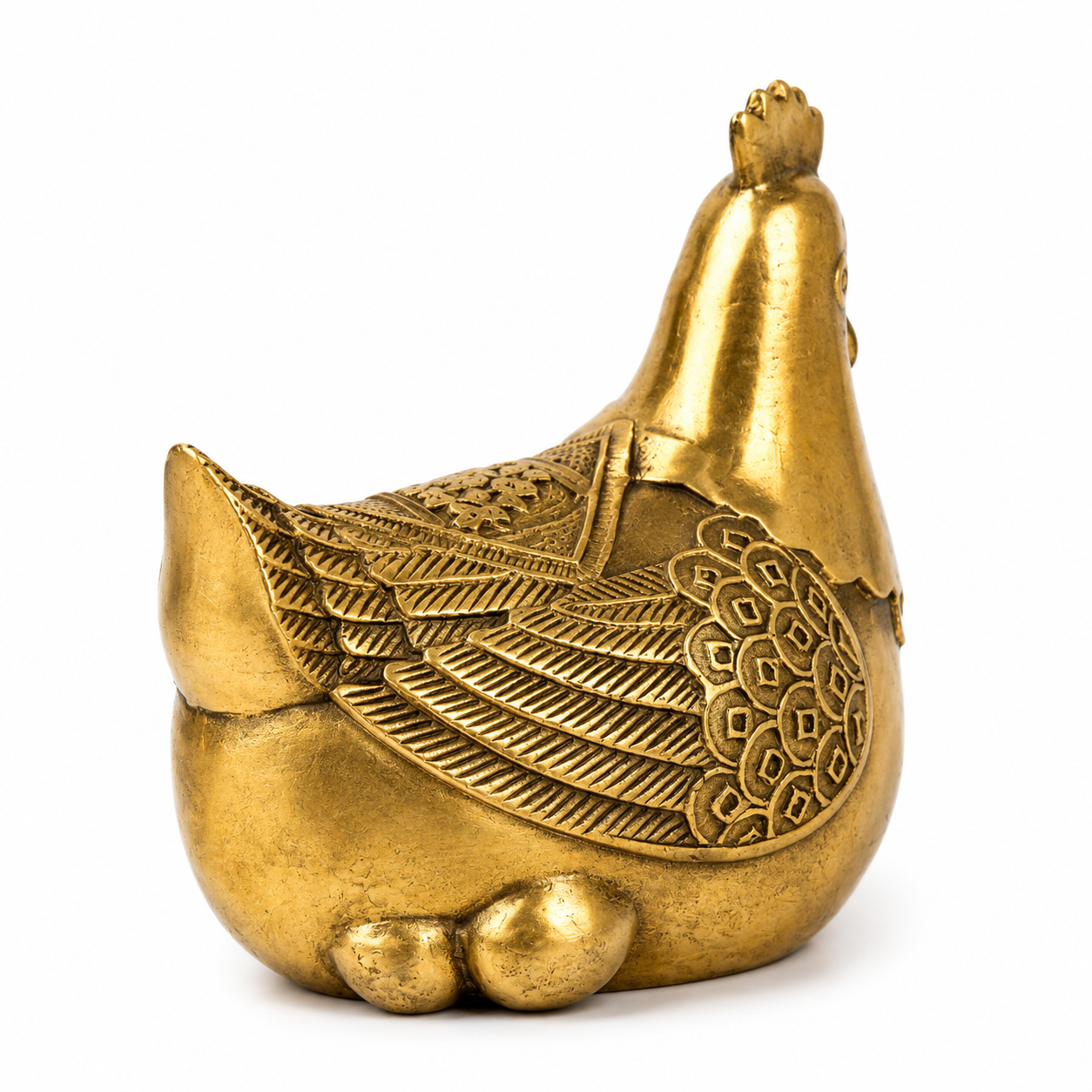 Brass Feng Shui Hen