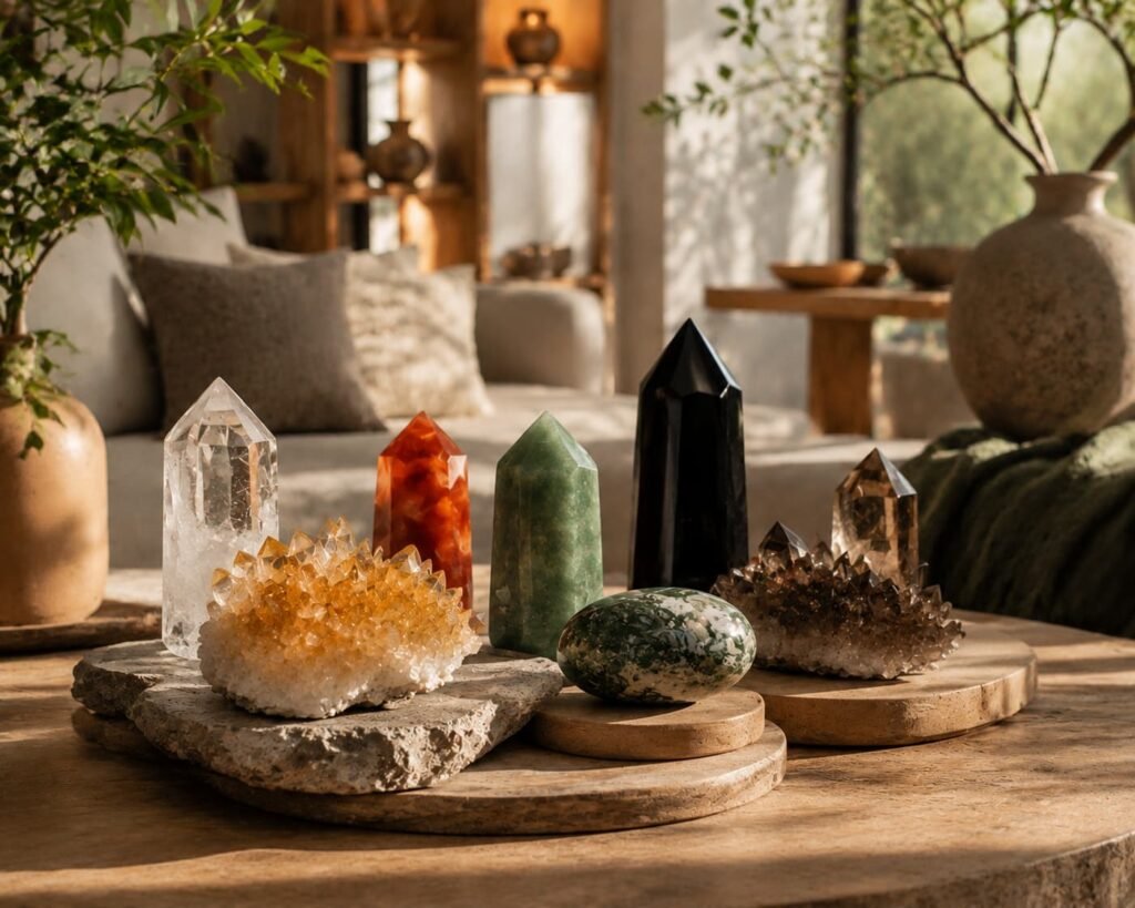 DaoMind natural crystal collection inspired by balance and the Five Elements