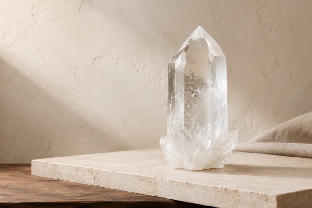 Clear quartz crystal for beginners natural crystal collection