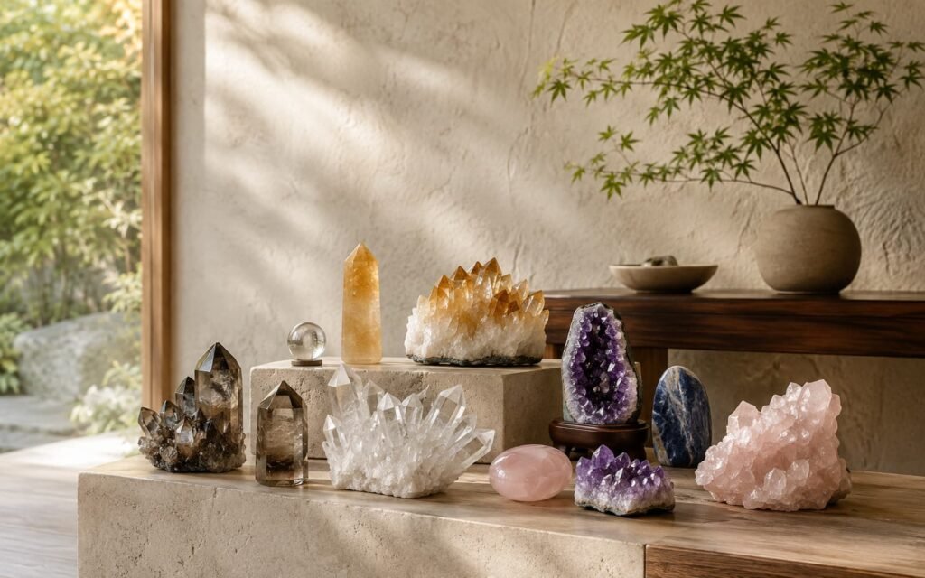 Natural crystal collection inspired by Feng Shui harmony and mindful living